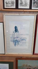 Aquarel Schilderij Vrouw in Water, Ophalen