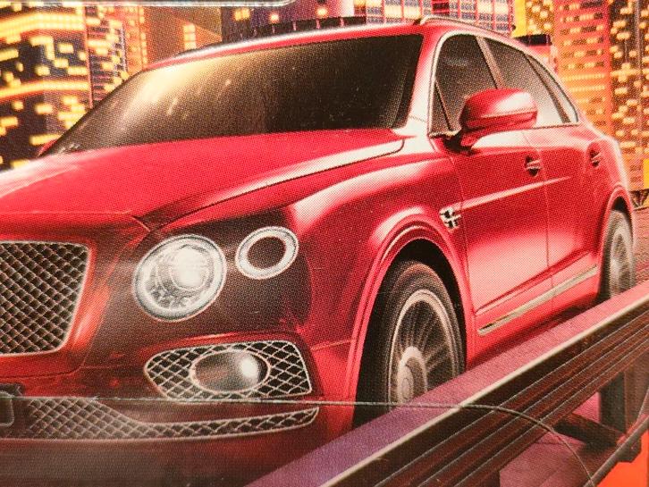 2016 Bentley Bentayga rood Match Box 1:64, Hobby en Vrije tijd, Modelauto's | Overige schalen, Nieuw, Auto, Ophalen of Verzenden