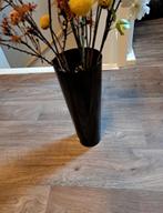 Zwarte vaas van Intratuin - Zo goed als nieuw!, Steen, Zwart, Ophalen of Verzenden, Zo goed als nieuw