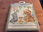 Pako borduurwerk pakket Nieuw. Katje en Hondje, 15x20 cm, Ophalen of Verzenden, Nieuw, Handborduren, Borduurpakket