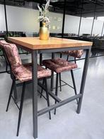 3 bartafels inclusief 6 barkrukken, Huis en Inrichting, 5 krukken of meer, 60 tot 90 cm, Ophalen of Verzenden, Zo goed als nieuw