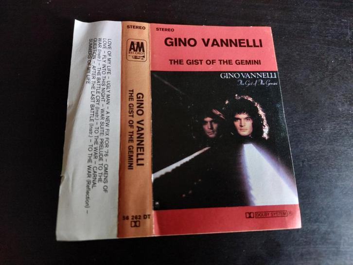 GINO VANNELLI - THE GIST OF THE GEMINI (CASSETTEBANDJE), Cd's en Dvd's, Cassettebandjes, Zo goed als nieuw, Origineel, Pop, 1 bandje