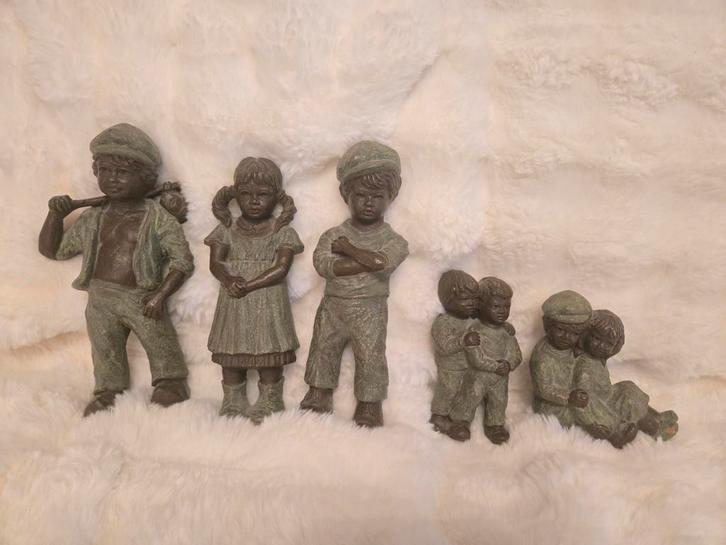 Set mooie beelden van Geert Kunen, 5 stuks!, Antiek en Kunst, Kunst | Beelden en Houtsnijwerken, Ophalen of Verzenden