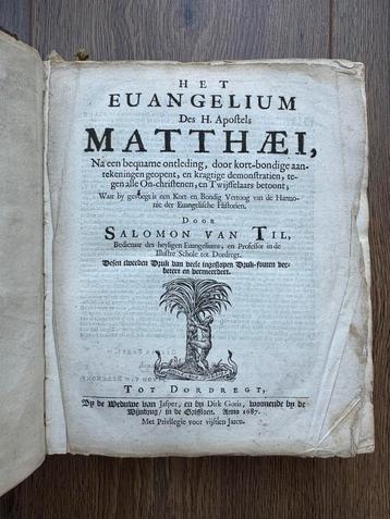 1687 Evangelie Matteüs beschikbaar voor biedingen