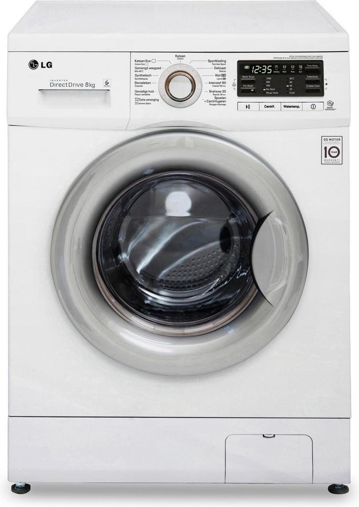 LG wasmachine FH4B8TDA7 8 kg – werkt maar slot&rubber kapot, Witgoed en Apparatuur, Wasmachines, Niet werkend, 85 tot 90 cm, 1200 tot 1600 toeren