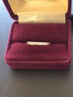 Nieuw.Gouden (trouw)ring met 11 diamantjes., Nieuw, Ophalen of Verzenden, 17 tot 18, Met edelsteen