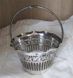 Engels, verzilverd bonbon mandje, Ophalen of Verzenden