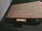 Houten Salontafel met lade, Gebruikt, 100 tot 150 cm, Eikenhout, Modern