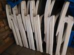 6 mooie witte tuinstoelen, Tuin en Terras, Tuinstoelen, Ophalen, Zo goed als nieuw, Kunststof