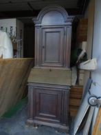 Antieke houten secretair / bureaukast, Huis en Inrichting, Kasten | Secretaires, Ophalen