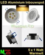 LED inbouwspot spot 5W - 5 watt - Ra Warmwit NDB - 2800K, Nieuw, Plafondspot of Wandspot, Led, Ophalen of Verzenden