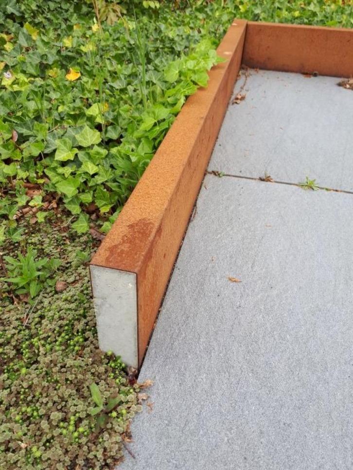 Overzetrand cortenstaal borderrand, Tuin en Terras, Bielzen en Borders, Nieuw, Border, Overige materialen, Minder dan 25 cm, 100 tot 200 cm