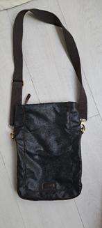 Sportieve leren schoudertas, Gebruikt, Bruin, Esprit, Ophalen of Verzenden