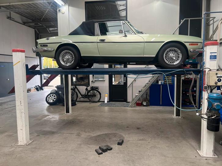 Omcn 4 koloms hefbrug met brugkrik, Auto diversen, Autogereedschap, Zo goed als nieuw, Ophalen of Verzenden