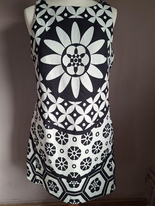 Nieuwe aparte jurk zwart/wit print van Desigual, maat 42, Kleding | Dames, Jurken, Nieuw, Maat 42/44 (L), Zwart, Ophalen of Verzenden