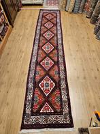 Vintage handgeknoopt perzisch tapijt loper hamadan 417x85, Info@SlatsAntiek.nl, Perzisch, 200 cm of meer, Rechthoekig
