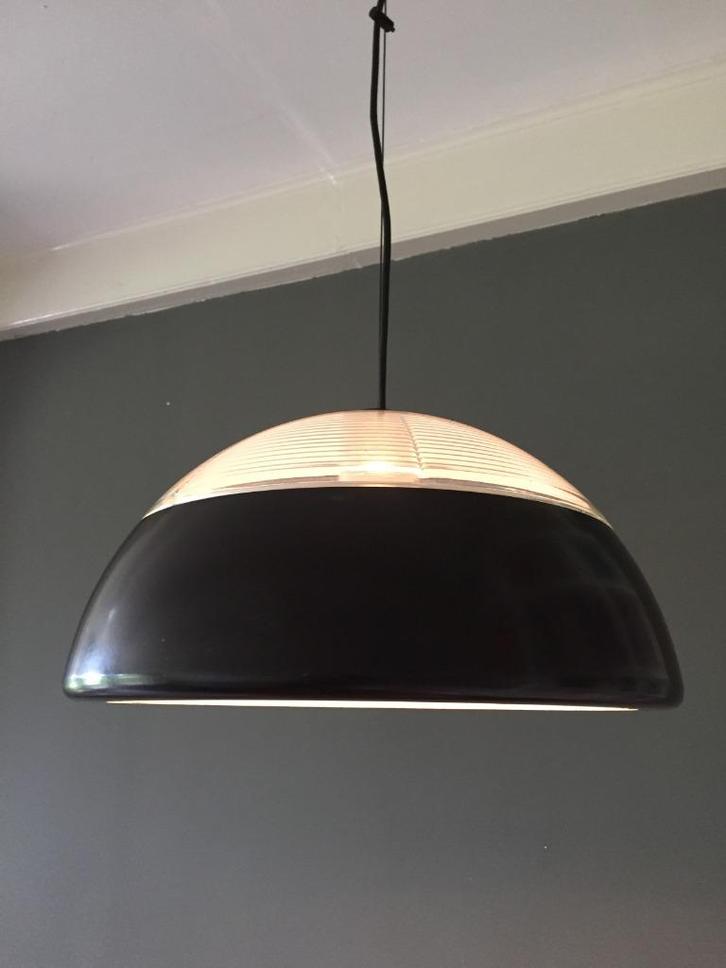 OPRUIMING Jaren 70 vintage Holophane Europhane  hanglamp, Huis en Inrichting, Lampen | Hanglampen, Gebruikt, Minder dan 50 cm