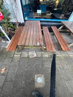 Picnicktafel (s), Tuin en Terras, Ophalen, Gebruikt, Rechthoekig, Hout