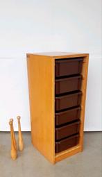 Vintage Rolf schoolkastje met uitneembare lades, Huis en Inrichting, Kasten | Boekenkasten, Ophalen, Minder dan 50 cm, Gebruikt
