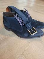 Van bommel nette heren suede blauwe laarjes met riem maat 42, Blauw, Floris van Bommel, Ophalen of Verzenden, Zo goed als nieuw
