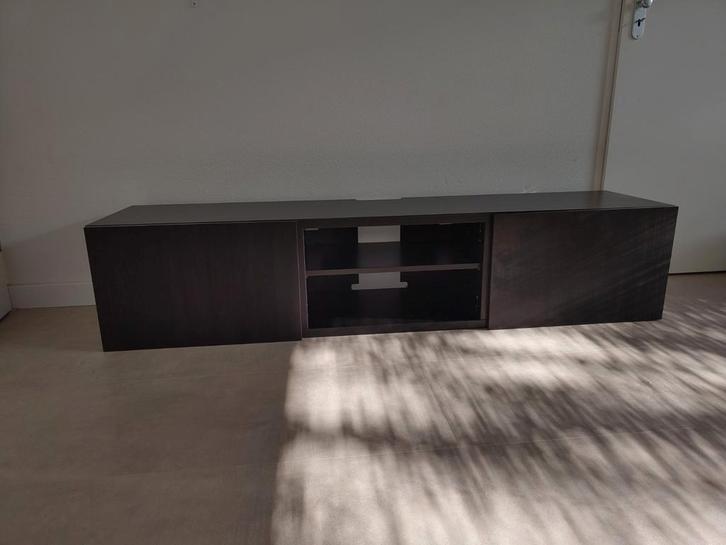 IKEA BESTA TV-meubel Zwart, Huis en Inrichting, Kasten | Televisiemeubels, Gebruikt, Minder dan 100 cm, 150 tot 200 cm, 25 tot 50 cm
