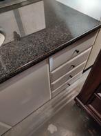 Badkamermeubel met grote spiegel, Huis en Inrichting, Badkamer | Badkamermeubels, Ophalen, Gebruikt, Overige typen, 50 tot 100 cm