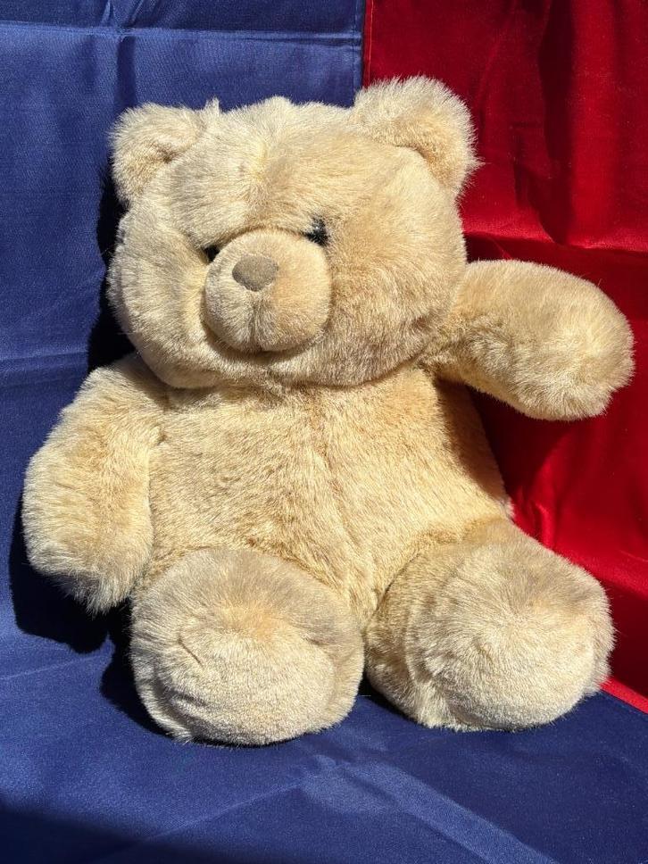 Bibib Beer lichtbruin knuffelzacht en stevig postuur BIBIB, Kinderen en Baby's, Speelgoed | Knuffels en Pluche, Zo goed als nieuw