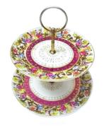 Etagere - bonbon - cupcake standaard - houder 2 lagen porsel