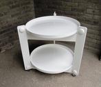 Design Kunststof Trolley, Luigi Massoni voor Guzzini, 70’s, Ophalen, Kunststof, 50 tot 100 cm, Rond