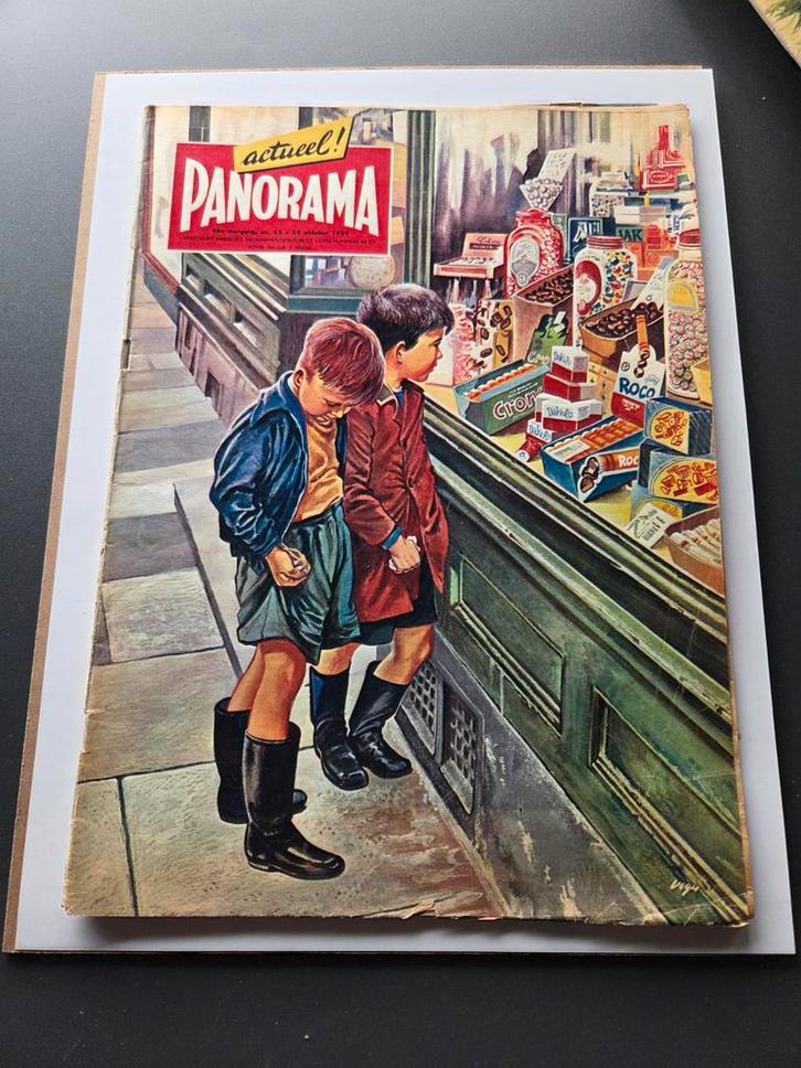 Panorama 24 oktober 1959 - Vintage Tijdsdocument, Boeken, Tijdschriften en Kranten, Gelezen, Overige typen, Ophalen of Verzenden