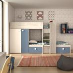 Maxim Multifunctioneel Stapelbed - 90x200 - Blauw, Ophalen of Verzenden, Nieuw