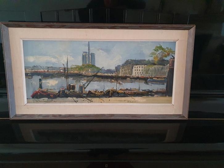 Schilderij kade Seine Parijs achterkant Notre Dame L Norberg, Antiek en Kunst, Kunst | Schilderijen | Klassiek, Ophalen