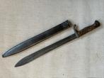 wo1 - Duitse Butcher bajonet met schede - Richard H Solingen, Ophalen of Verzenden, Landmacht, Duitsland, Mes of Dolk