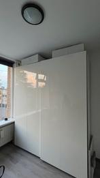 IKEA PAX kledingkast wit - schuifdeuren, Huis en Inrichting, Kasten | Kledingkasten, Ophalen, Kunststof, 200 cm of meer, Zo goed als nieuw