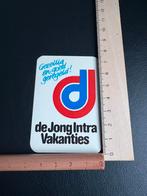 de Jong Intra Vakanties sticker, Verzenden, Nieuw, Bedrijf of Vereniging