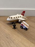 Heel goed Brio houten trein wit rood vliegtuig set 33766, Kinderen en Baby's, Speelgoed | Houten speelgoed, Ophalen of Verzenden