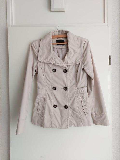 -7- Zomer dames Jas maat S, Kleding | Dames, Jassen | Zomer, Zo goed als nieuw, Maat 36 (S), Beige, Ophalen of Verzenden