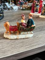Kerstdorp Beeldje Hondenslee, Ophalen of Verzenden