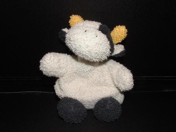 HEMA KOE BADSTOF WIT MET ZWARTE VLEKKEN OP HET HOOFD, Kinderen en Baby's, Speelgoed | Knuffels en Pluche, Nieuw, Overige typen