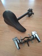 Kinderzadel voor op de stang van damesfiets incl stepjes, Ophalen of Verzenden, Zo goed als nieuw, Algemeen, Zadel