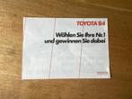 Toyota '84 Folder - Duits, Ophalen of Verzenden, Gelezen