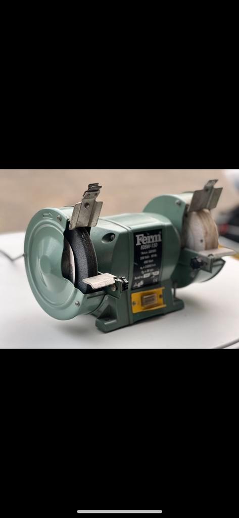 Ferm Werkbankslijpmachine FDSW-150, Doe-het-zelf en Verbouw, Gereedschap | Slijpmachines, Gebruikt, Werkbankslijpmachine, Minder dan 700 watt