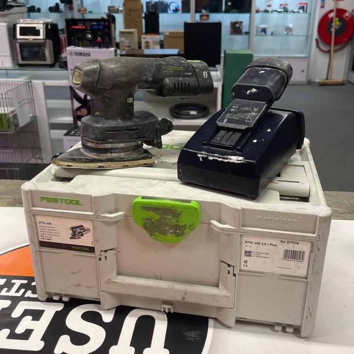 Festool DTSC 400 Schuurmachine - 2x accu - Acculader & Kist, Doe-het-zelf en Verbouw, Gereedschap | Schuurmachines, Zo goed als nieuw