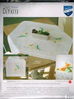 Cado vervaco borduurpakket dekservet, bloemen en vlinders, Ophalen of Verzenden, Nieuw, Handborduren, Borduurpakket