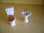 Mie18<>; porselijnen wc en fontein, Verzenden, Zo goed als nieuw, Poppenhuis