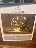 Lichtbol met Touw - Sfeervolle Decoratie, Ophalen of Verzenden, Nieuw, Glas, Minder dan 50 cm