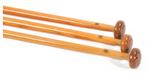 2 Houten vlaggenstokken 80 & 55cm, diameter 20 + RVS houder, Watersport en Boten, Accessoires en Onderhoud, Ophalen of Verzenden