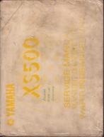 Yamaha XS500 Service manuel Engels 1976, Ophalen of Verzenden, Yamaha