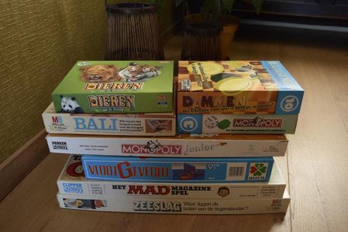 allerlei gezelschapsspellen, Hobby en Vrije tijd, Gezelschapsspellen | Bordspellen, Zo goed als nieuw, Ophalen of Verzenden