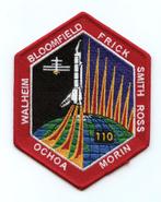 NASA patch STS-110 space shuttle Atlantis, Ophalen of Verzenden, Luchtmacht, Amerika, Embleem of Badge